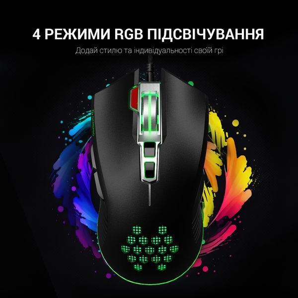 Миша GamePro Phoenix USB Black (GM543) (GM543) - купити в Україні за низькою ціною в інтернет-магазині "Rincom"