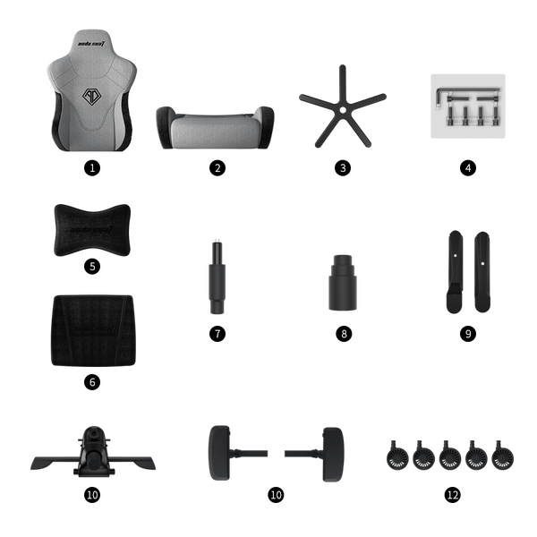 Крісло ігрове Anda Seat T-Pro 2 Black Size XL (AD12XLLA-01-B-F)