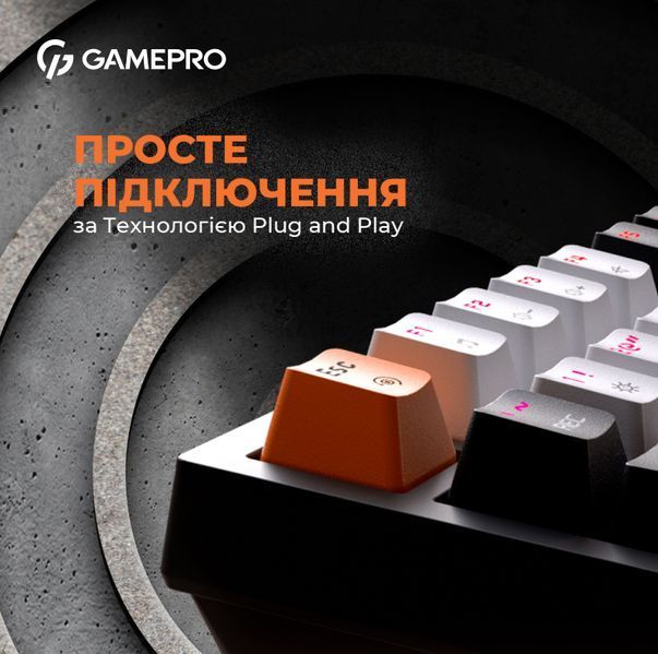 Дротова механічна клавіатура GamePro MK160B (Red) з Hot-Swap RGB Black (MK160B) - купити в Україні за низькою ціною в інтернет-магазині "Rincom"