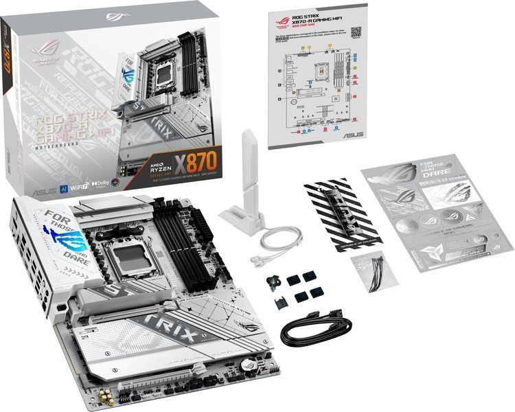 Материнcька плата ASUS ROG STRIX X870-A GAMING WIFI sAM5 X870 4xDDR5 M.2 HDMI DP WiFi BT ATX (90MB1IF0-M0EAY0) - купити в Україні за низькою ціною в інтернет-магазині "Rincom"