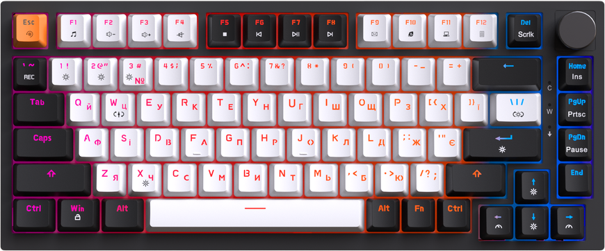 Дротова механічна клавіатура GamePro MK160B (Red) з Hot-Swap RGB Black (MK160B) - купити в Україні за низькою ціною в інтернет-магазині "Rincom"