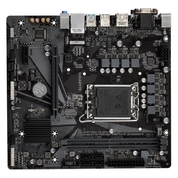 Материнська плата GIGABYTE H610M S2H V2 s1700 H610 2xDDR5 M.2 HDMI D-Sub DP mATX (H610M_S2H_V2) - купити в Україні за низькою ціною в інтернет-магазині "Rincom"