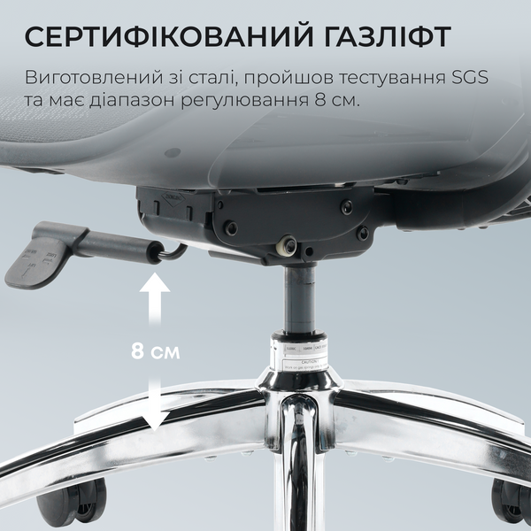 Крісло офісне Sihoo DORO S100 Mesh Black (S100-M301)