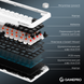 Бездротова механічна клавіатура GamePro Asgard Valhalla (MK210W Pro) 65% QLAB orange switches (MK210W Pro) - фото 11 з 16