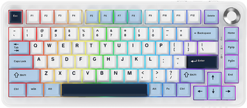 Клавіатура механічна бездротова Ajazz AK820 MAX PLUS Daydream Switch RGB Wireless/BT/USB White (AK820MAX-DD-BWD) - купити в Україні за низькою ціною в інтернет-магазині "Rincom"