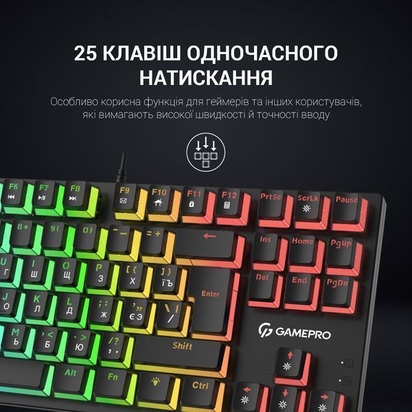 Клавіатура механічна GamePro MK80B (MK80B) - купити в Україні за низькою ціною в інтернет-магазині "Rincom"