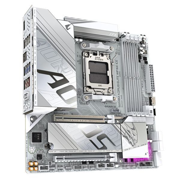 Материнська плата GIGABYTE B850M AORUS ELITE WF6E ICE sAM5 B850 4xDDR5 M.2 Wi-Fi BT mATX (B850M_A_ELT_WF6E_ICE) - купити в Україні за низькою ціною в інтернет-магазині "Rincom"