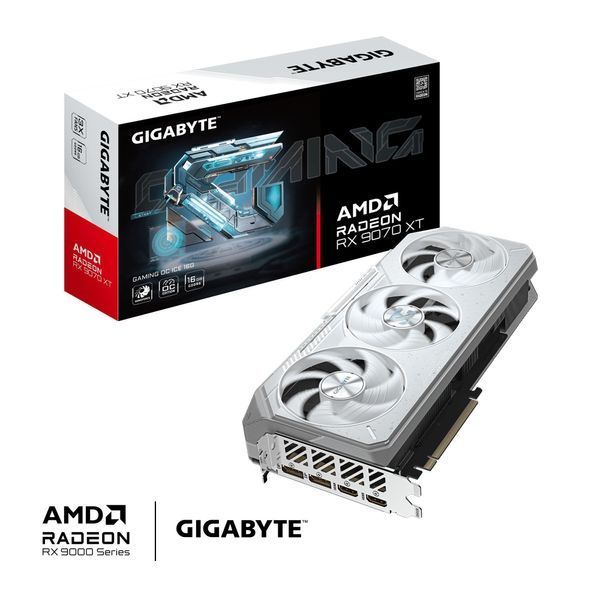 Відеокарта PCIE16 RX9070XT 16GB GDDR6 R907XGAMINGOCICE-16GD GIGABYTE (R907XGAMINGOCICE-16GD 1.0) - купити в Україні за низькою ціною в інтернет-магазині "Rincom"