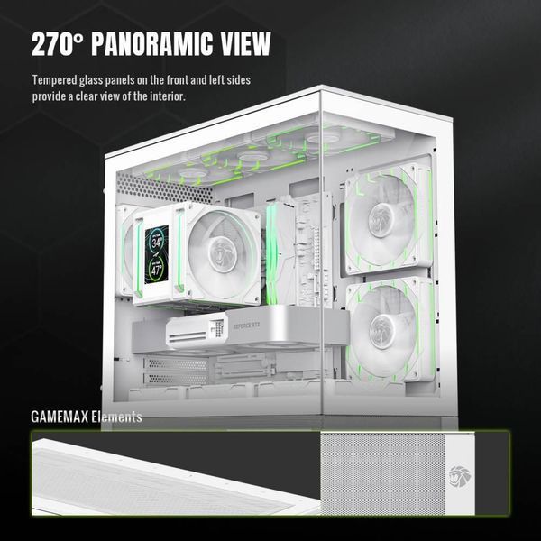 Корпус для комп'ютера MATX W/O PSU VISTA 2 MW GAMEMAX (VISTA 2 MW) - купити в Україні за низькою ціною в інтернет-магазині "Rincom"