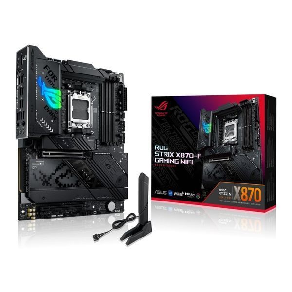 Материнcька плата ASUS ROG STRIX X870-F GAMING WIFI sAM5 X870 4xDDR5 M.2 HDMI DP WiFi BT ATX (90MB1IV0-M0EAY0) - купити в Україні за низькою ціною в інтернет-магазині "Rincom"