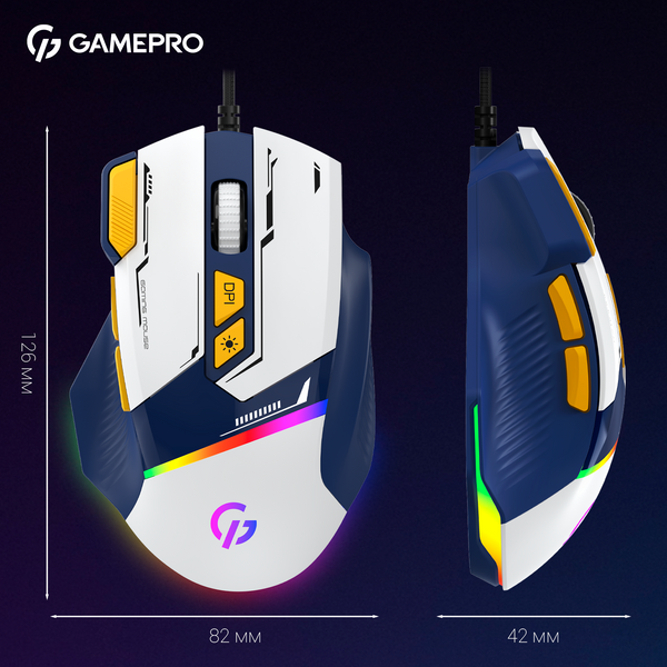 Миша GamePro GM300BL (GM300BL) - купити в Україні за низькою ціною в інтернет-магазині "Rincom"