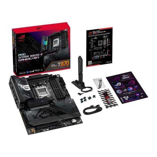 Материнcька плата ASUS ROG STRIX X870-F GAMING WIFI sAM5 X870 4xDDR5 M.2 HDMI DP WiFi BT ATX (90MB1IV0-M0EAY0) - купити в Україні за низькою ціною в інтернет-магазині "Rincom"
