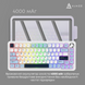 Клавіатура механічна бездротова Ajazz AK820 MAX PLUS Daydream Switch RGB Wireless/BT/USB White (AK820MAX-DD-BWD) - фото 7 з 11