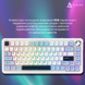 Клавіатура механічна бездротова Ajazz AK820 MAX PLUS Daydream Switch RGB Wireless/BT/USB White (AK820MAX-DD-BWD) - фото 4 з 11