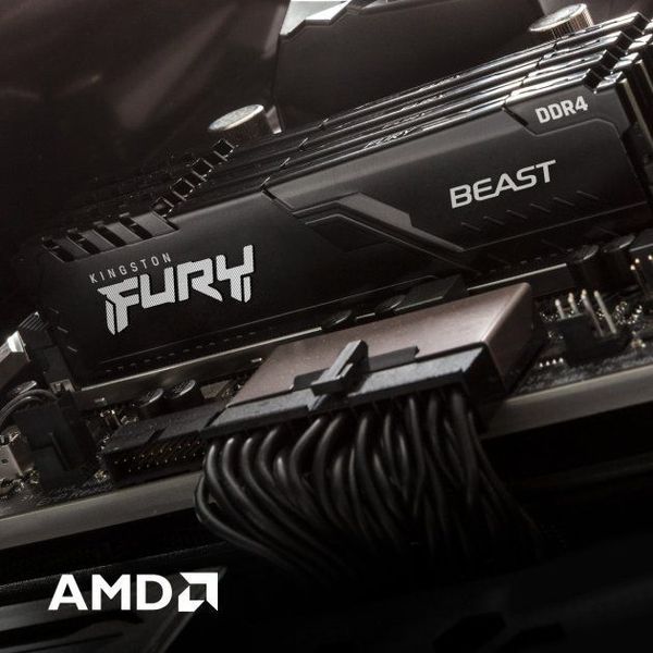 Пам'ять ПК Kingston DDR4 32GB KIT (16GBx2) 3600 FURY Beast (KF436C18BBK2/32) - купити в Україні за низькою ціною в інтернет-магазині "Rincom"