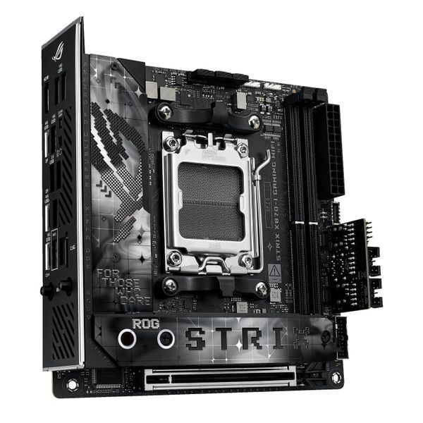 Материнcька плата ASUS ROG STRIX X870-I GAMING WIFI sAM5 X870 2xDDR5 M.2 HDMI WiFi BT mITX (90MB1IW0-M0EAY0) - купити в Україні за низькою ціною в інтернет-магазині "Rincom"