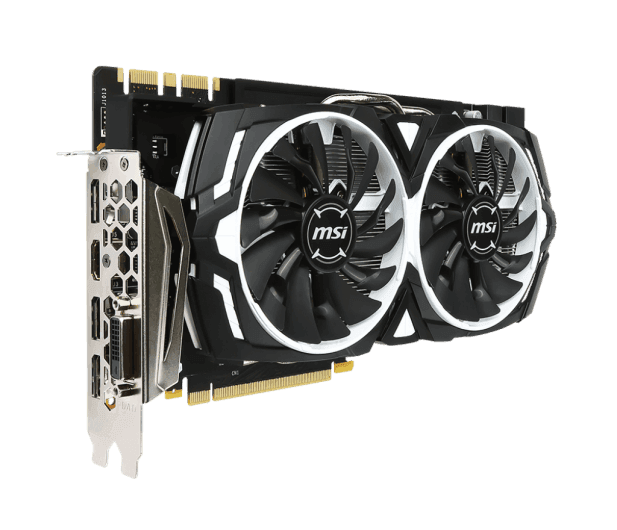 Відеокарта MSI GeForce GTX 1080 Armor 8GB GDDR5X (GTX 1080 ARMOR 8G OC) - купити в Україні за низькою ціною в інтернет-магазині "Rincom"