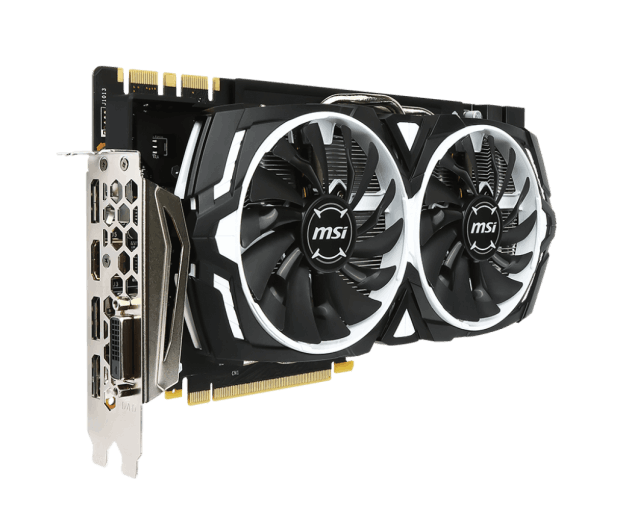 Відеокарта MSI GeForce GTX 1080 Armor 8GB GDDR5X (GTX 1080 ARMOR 8G OC) - купити в Україні за низькою ціною в інтернет-магазині "Rincom"