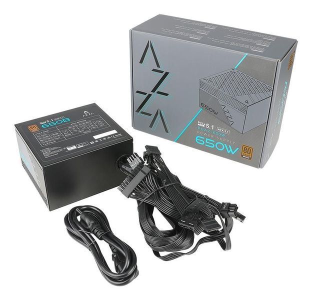 Блок живлення ATX 650W PSAZ-650B(ATX3.1) AZZA (PSAZ-650B(ATX3.1)) - купити в Україні за низькою ціною в інтернет-магазині "Rincom"