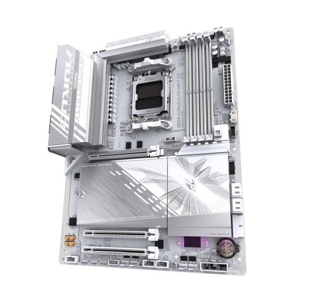 Материнська плата GIGABYTE B850 A ELITE WF7 ICE sAM5 B850 4xDDR5 M.2 Wi-Fi BT DP Type-C ATX (B850_A_ELITE_WF7_ICE) - купити в Україні за низькою ціною в інтернет-магазині "Rincom"