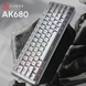 Клавіатура механічна дротова Ajazz AK680 MAX Magnetic Switch RGB USB White (AK680-WM-W-A) - фото 3 з 8