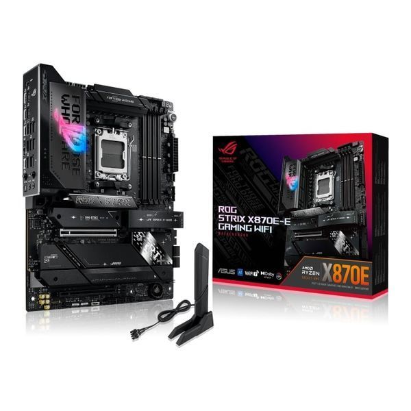 Материнcька плата ASUS ROG STRIX X870E-E GAMING WIFI sAM5 X870E 4xDDR5 M.2 HDMI WiFi BT ATX (90MB1IB0-M0EAY0) - купити в Україні за низькою ціною в інтернет-магазині "Rincom"