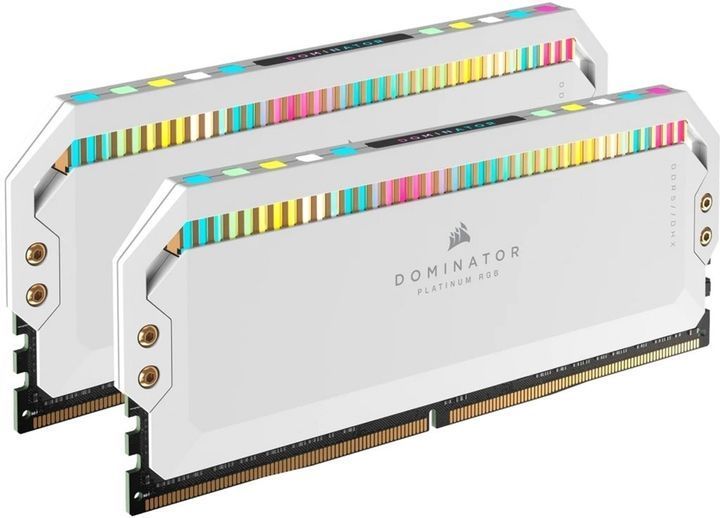 Оперативна пам`ять Corsair DDR5-5200 32GB PC5-41600 (Kit of 2x32768) Dominator Platinum RGB White (CMT64GX5M285200C40W) - купити в Україні за низькою ціною в інтернет-магазині "Rincom"