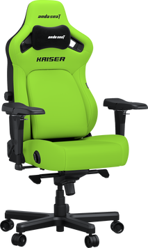 Крісло ігрове Anda Seat Kaiser 4 Cyber Green PVC Size XL (AD12YDDC-XLL-20-C-PV/C-01)