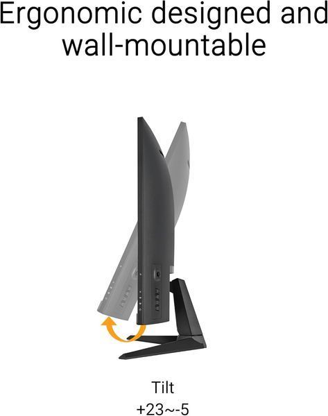 ASUS Монітор Asus 31.5" TUF Gaming VG32WQ3B 2xHDMI, DP, MM, VA, 2560x1440, 180Hz, 0.5ms, sRGB 120%, CURVED, AdaptiveSync, HDR10 (90LM0AP1-B01171) - купити в Україні за низькою ціною в інтернет-магазині "Rincom"