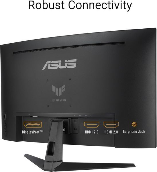 ASUS Монітор Asus 31.5" TUF Gaming VG32WQ3B 2xHDMI, DP, MM, VA, 2560x1440, 180Hz, 0.5ms, sRGB 120%, CURVED, AdaptiveSync, HDR10 (90LM0AP1-B01171) - купити в Україні за низькою ціною в інтернет-магазині "Rincom"