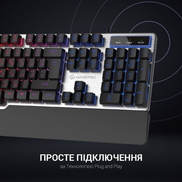 Клавіатура дротова GamePro GK599 (GK599) - купити в Україні за низькою ціною в інтернет-магазині "Rincom"