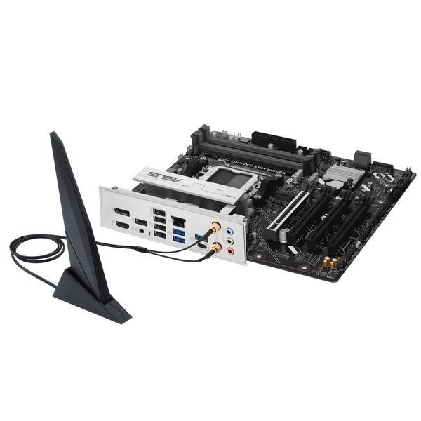 Материнcька плата ASUS B850M MAX GAMING WIFI sAM5 B850 4xDDR5 M.2 HDMI DP WiFi BT mATX (90MB1LL0-M0EAY0) - купити в Україні за низькою ціною в інтернет-магазині "Rincom"