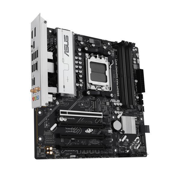 Материнcька плата ASUS B850M MAX GAMING WIFI sAM5 B850 4xDDR5 M.2 HDMI DP WiFi BT mATX (90MB1LL0-M0EAY0) - купити в Україні за низькою ціною в інтернет-магазині "Rincom"