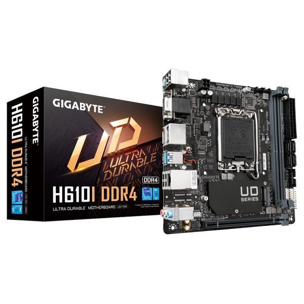 Материнська плата GIGABYTE H610I DDR4 s1700 H610 2xDDR4 M.2 HDMI D-Sub mITX (H610I_DDR4) - купити в Україні за низькою ціною в інтернет-магазині "Rincom"