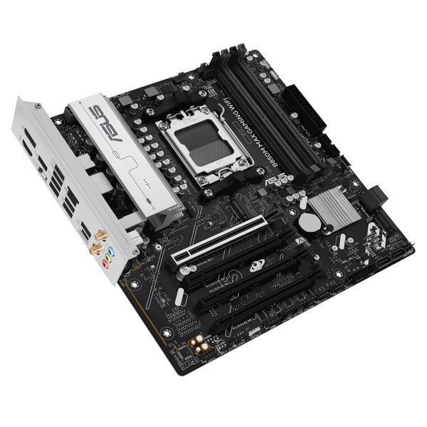 Материнcька плата ASUS B850M MAX GAMING WIFI sAM5 B850 4xDDR5 M.2 HDMI DP WiFi BT mATX (90MB1LL0-M0EAY0) - купити в Україні за низькою ціною в інтернет-магазині "Rincom"