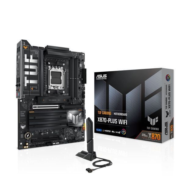 Материнcька плата ASUS TUF GAMING X870-PLUS WIFI sAM5 X870 4xDDR5 M.2 HDMI WiFi BT ATX (90MB1IU0-M0EAY0) - купити в Україні за низькою ціною в інтернет-магазині "Rincom"