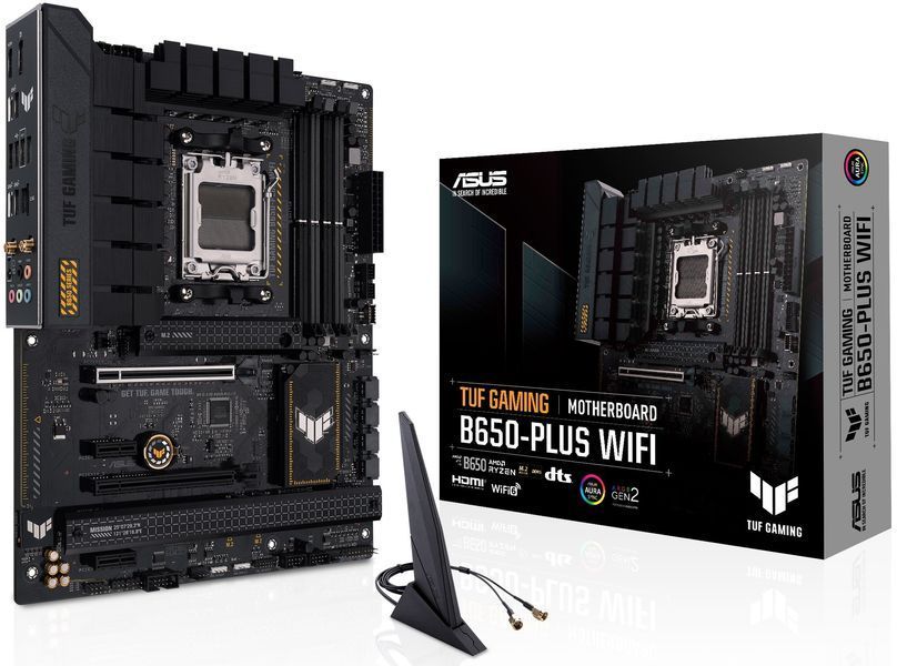 Материнcька плата ASUS TUF GAMING B650-PLUS WIFI sAM5 B650 4xDDR5 M.2 USB HDMI DP WiFi BT ATX (90MB1BZ0-M0EAY0) - купити в Україні за низькою ціною в інтернет-магазині "Rincom"