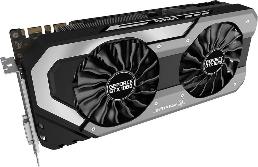 Відеокарта Palit GeForce GTX 1080 JetStream 8GB GDDR5X (NEB1080015P2-1040J) - купити в Україні за низькою ціною в інтернет-магазині "Rincom"