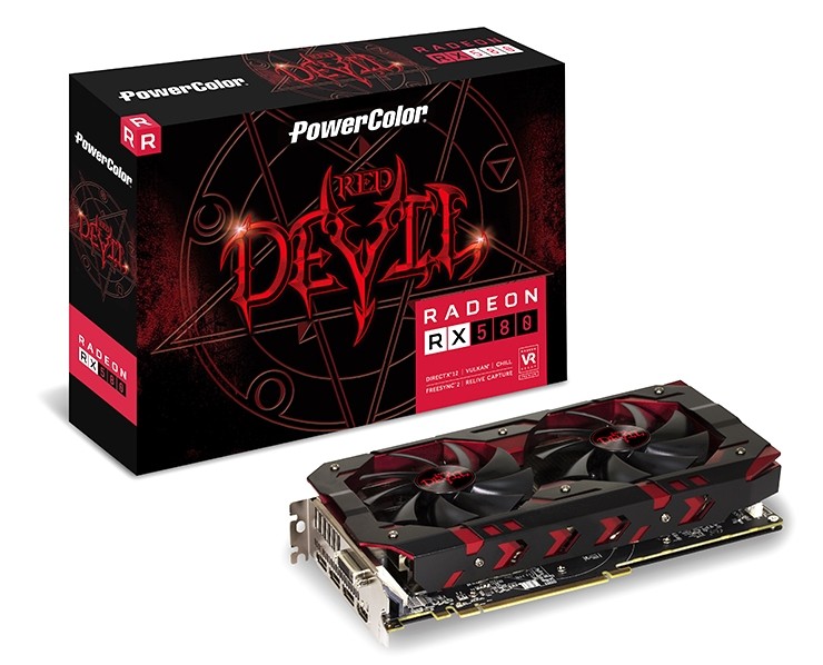 Відеокарта  PowerColor AMD Radeon RX 580 Red Devil 8GB GDDR5 (AXRX 580 8GBD5-3DH/OC) б/в